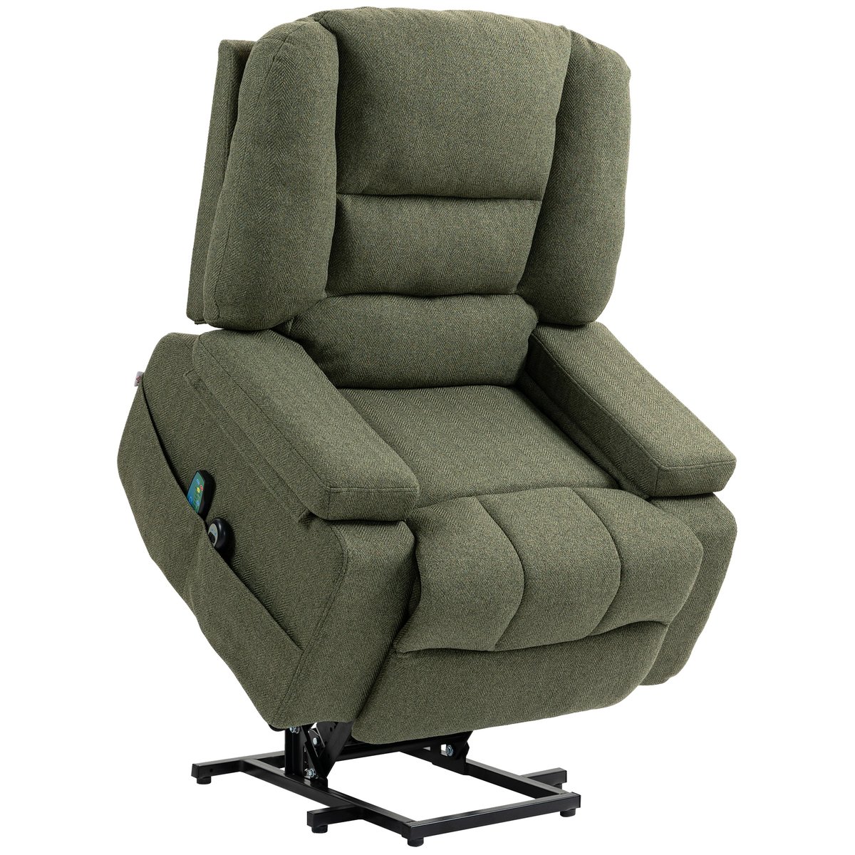 Fauteuil releveur multifonctionnel Lin vert, HOMCOM