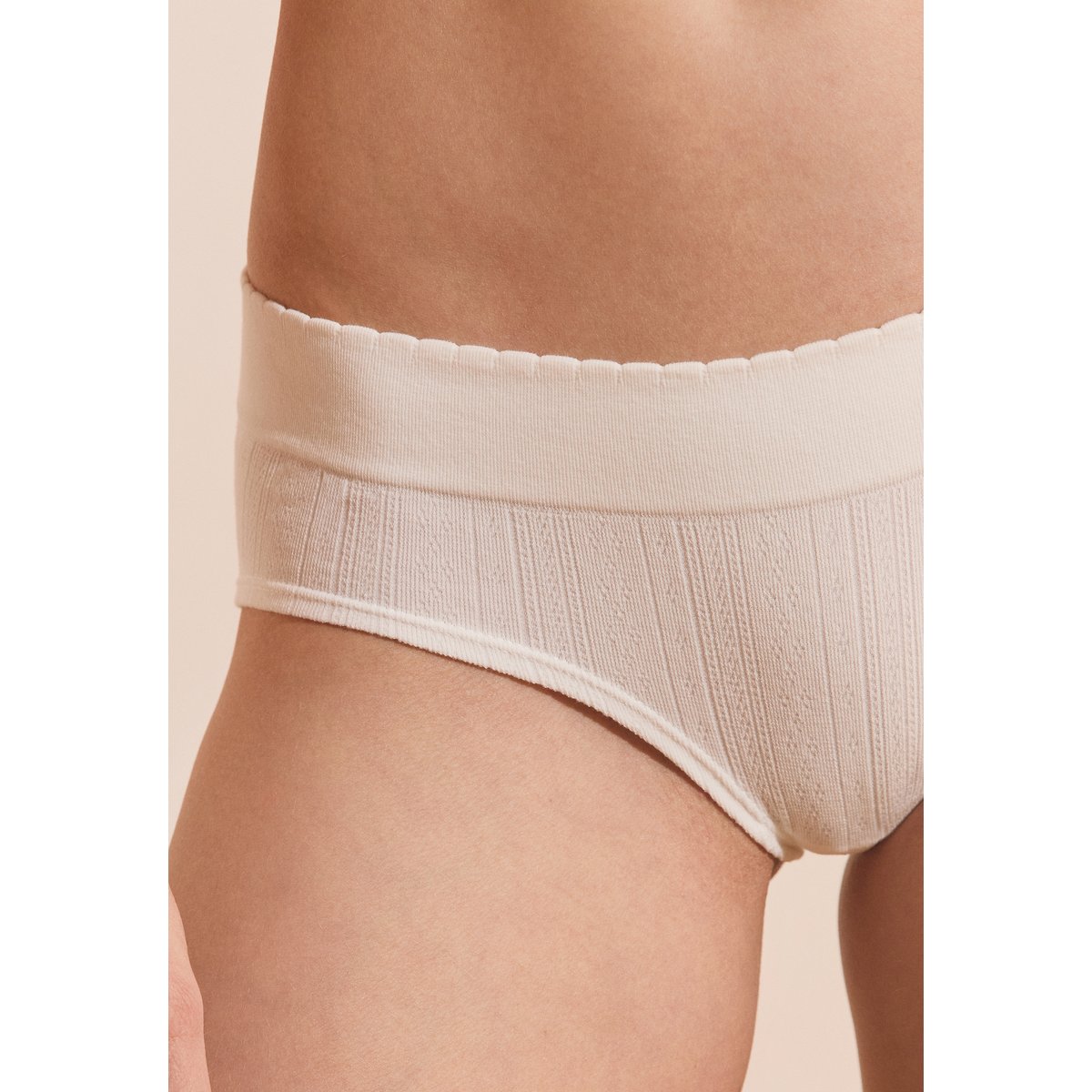 Shorty en pointelle DAILY SEAMLESS ecru, ETAM