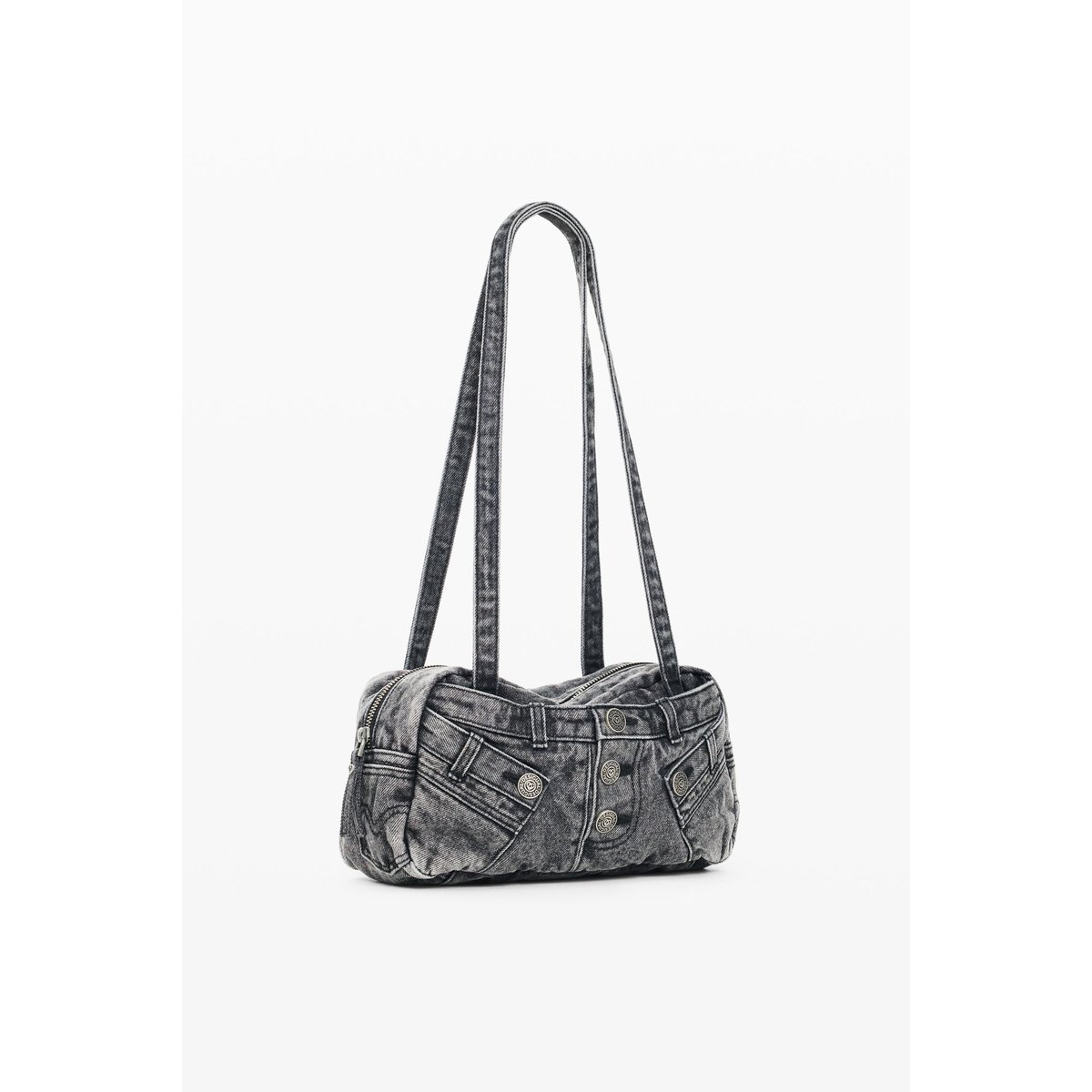 grand sac en jean noir, DESIGUAL