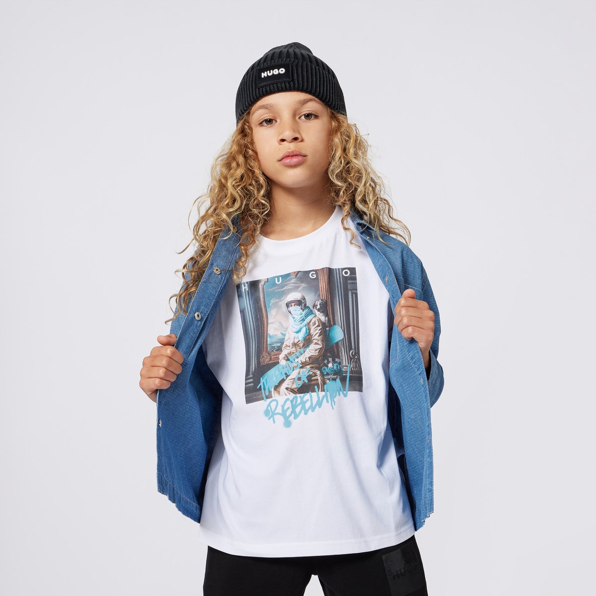 T-shirts à manches courtes blanc, HUGO KIDSWEAR