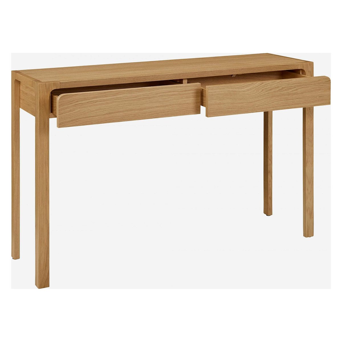 Console bureau bois IVOINE naturel clair, HABITAT