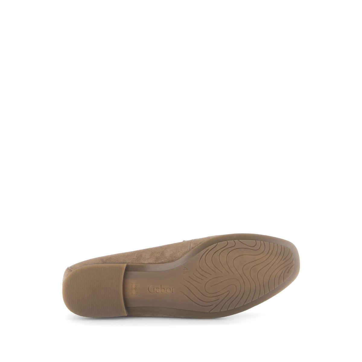 Mocassins en cuir à talon décroché marron, GABOR