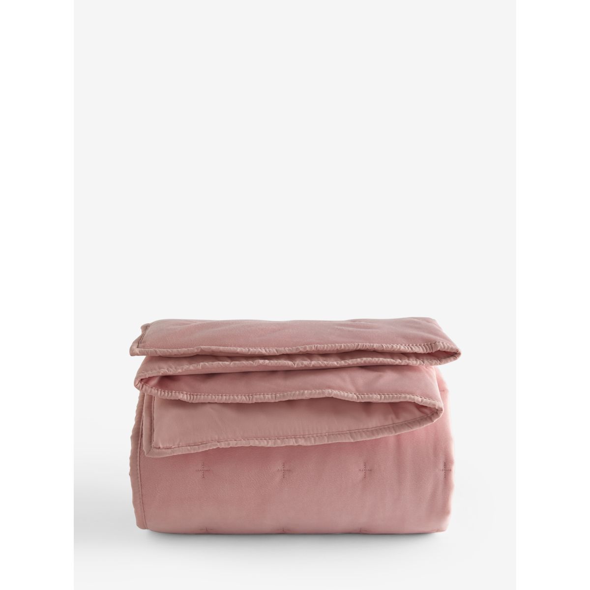 Couvre-lit elsie en velours matelassé rose, NEXT