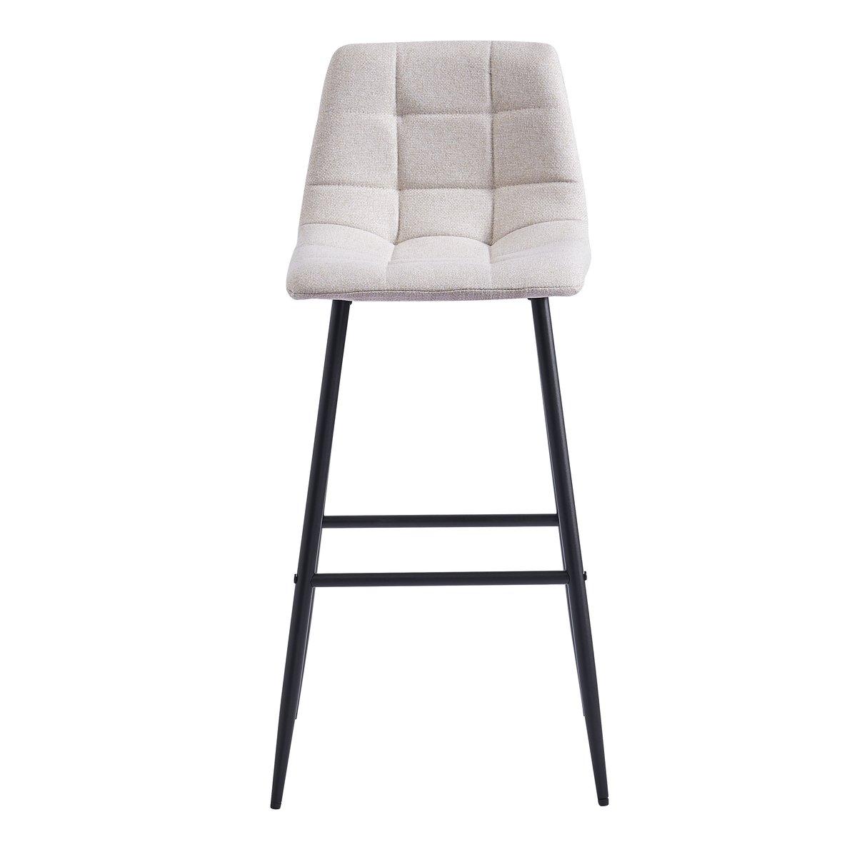 Lot de 2 tabourets de bar en métal BJORN beige, NORDLYS