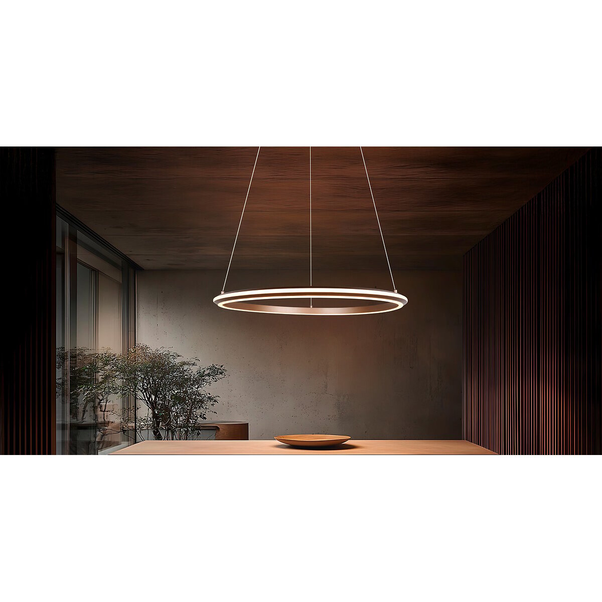 Suspensão Amador, da Trio Lighting castanho, TRIO LIGHTING