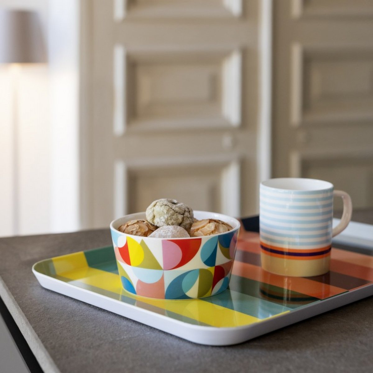 Bol porcelaine design  SOLENA multicolore, REMEMBER