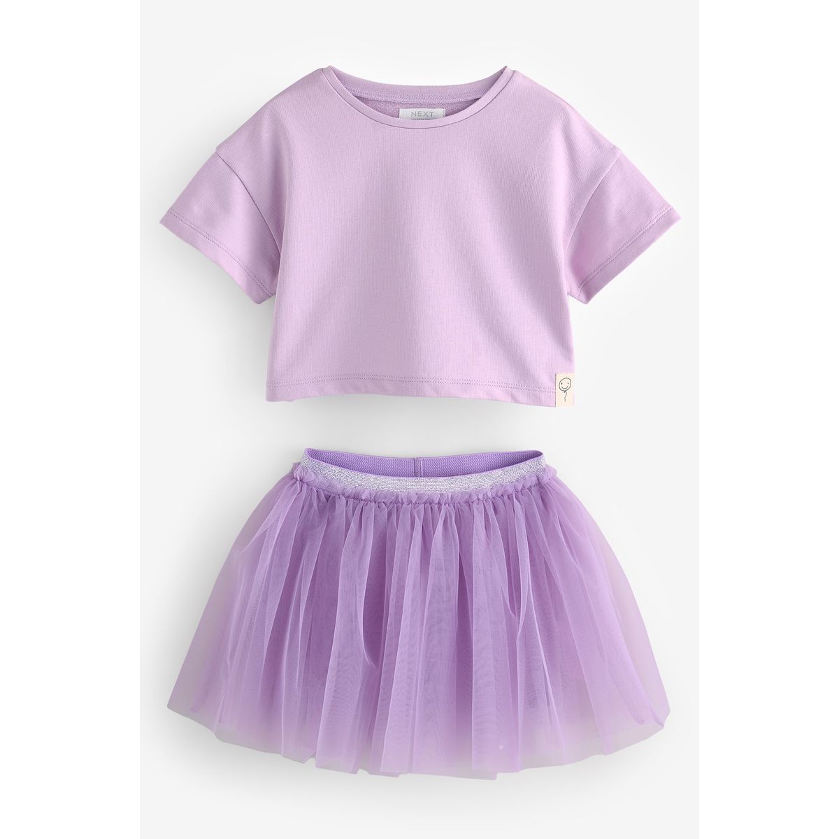 Ensemble jupe et t-shirt violet lilas, NEXT