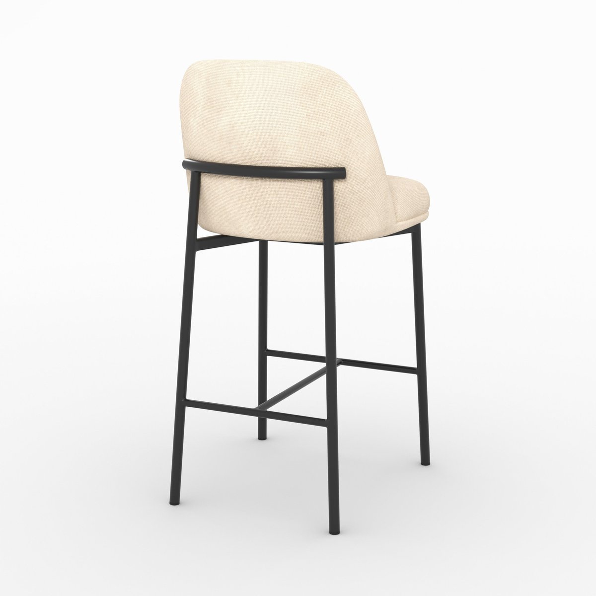 Tabouret de bar Noah - NOAH beige, MAISON PAVANE