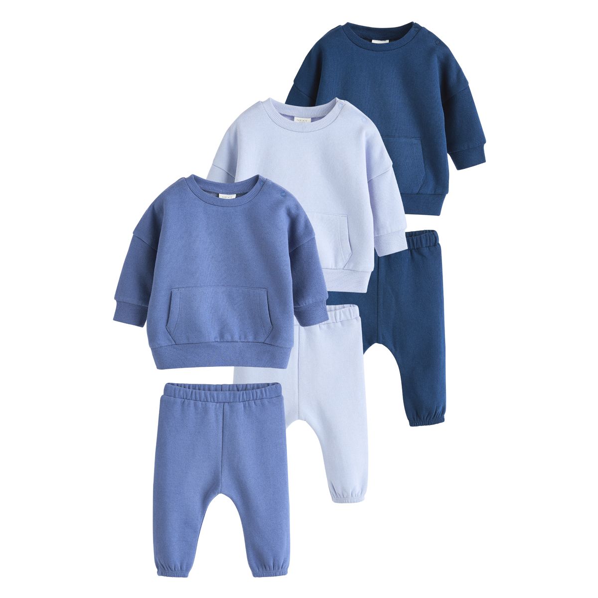 Sweat et pantalon de jogging bébé, lot 6 bleu, NEXT