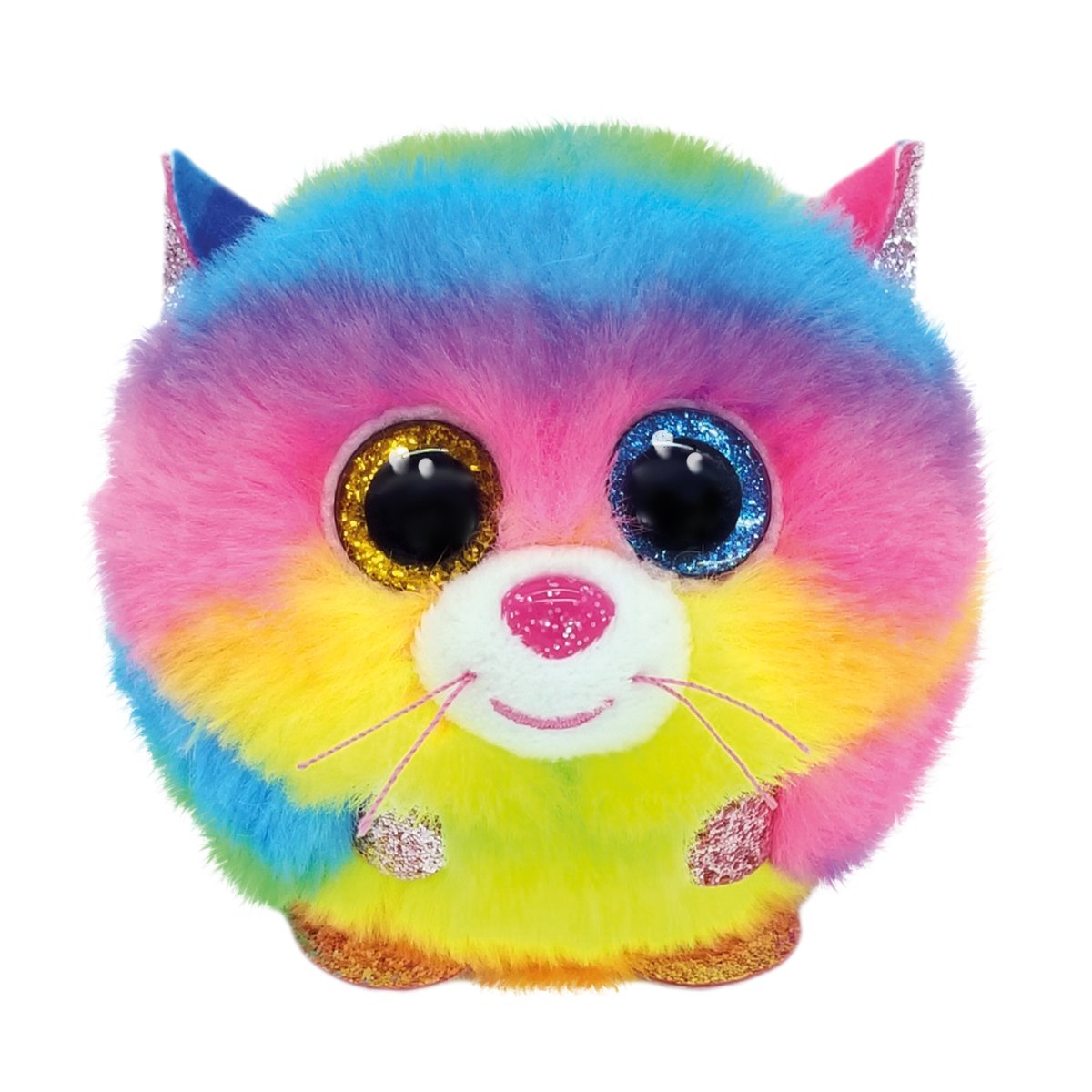 Puffies Gizmo - Peluche fantaisie arc-en-ciel couleur unique, TY