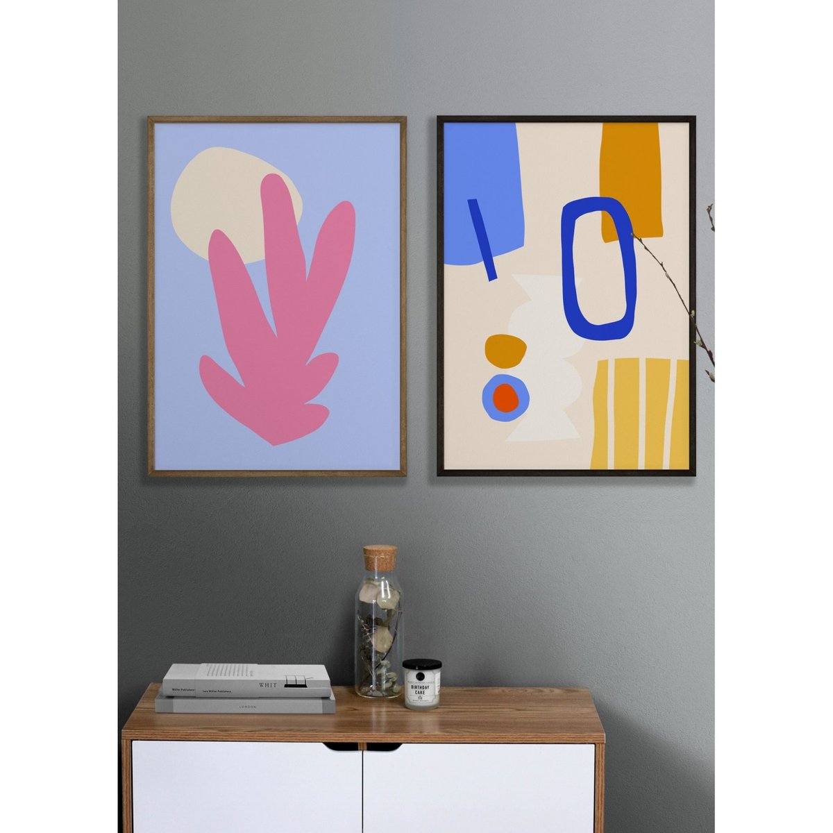 Affiche Les formes blanc, L'AFFICHERIE