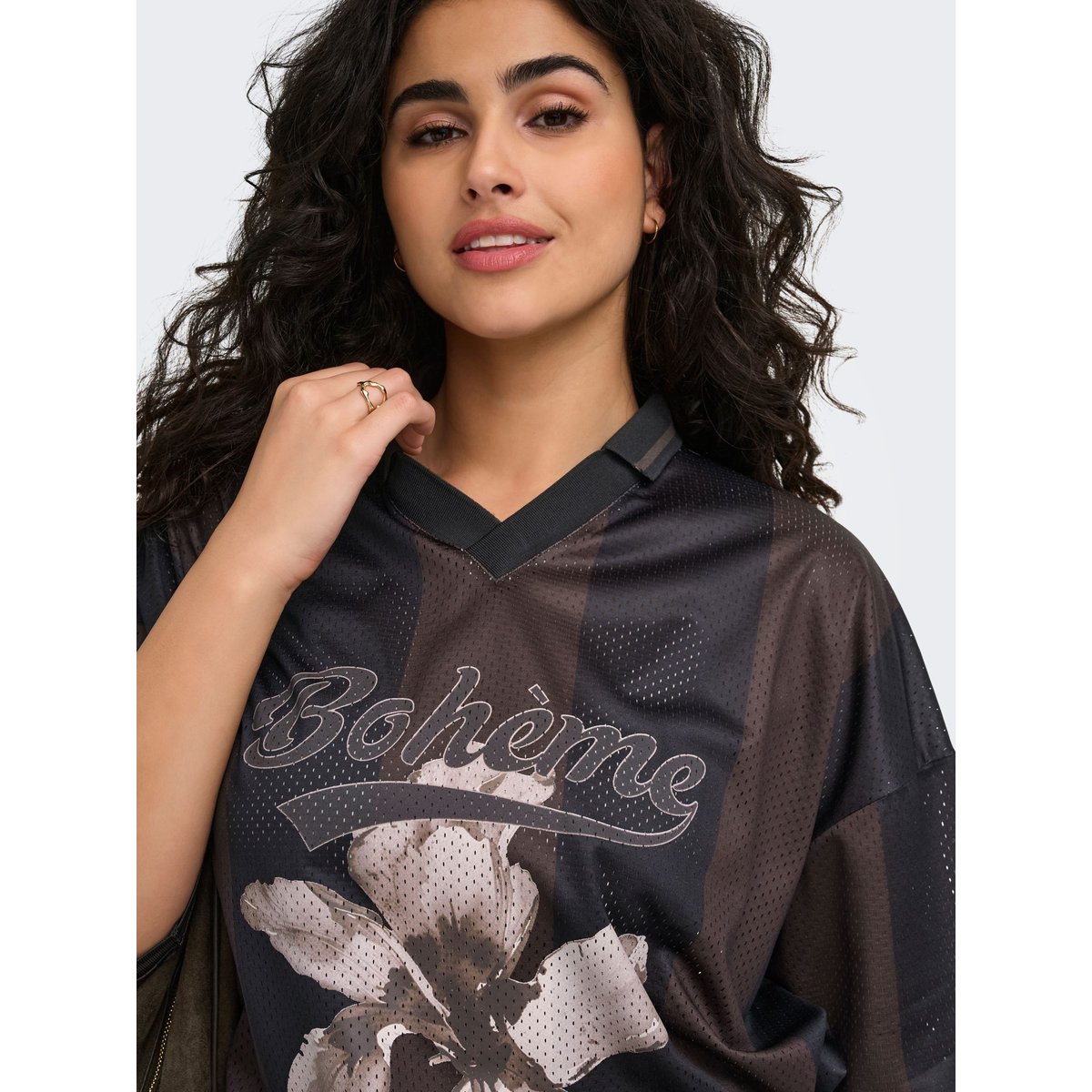 T-Shirt black coffee, ONLY CARMAKOMA