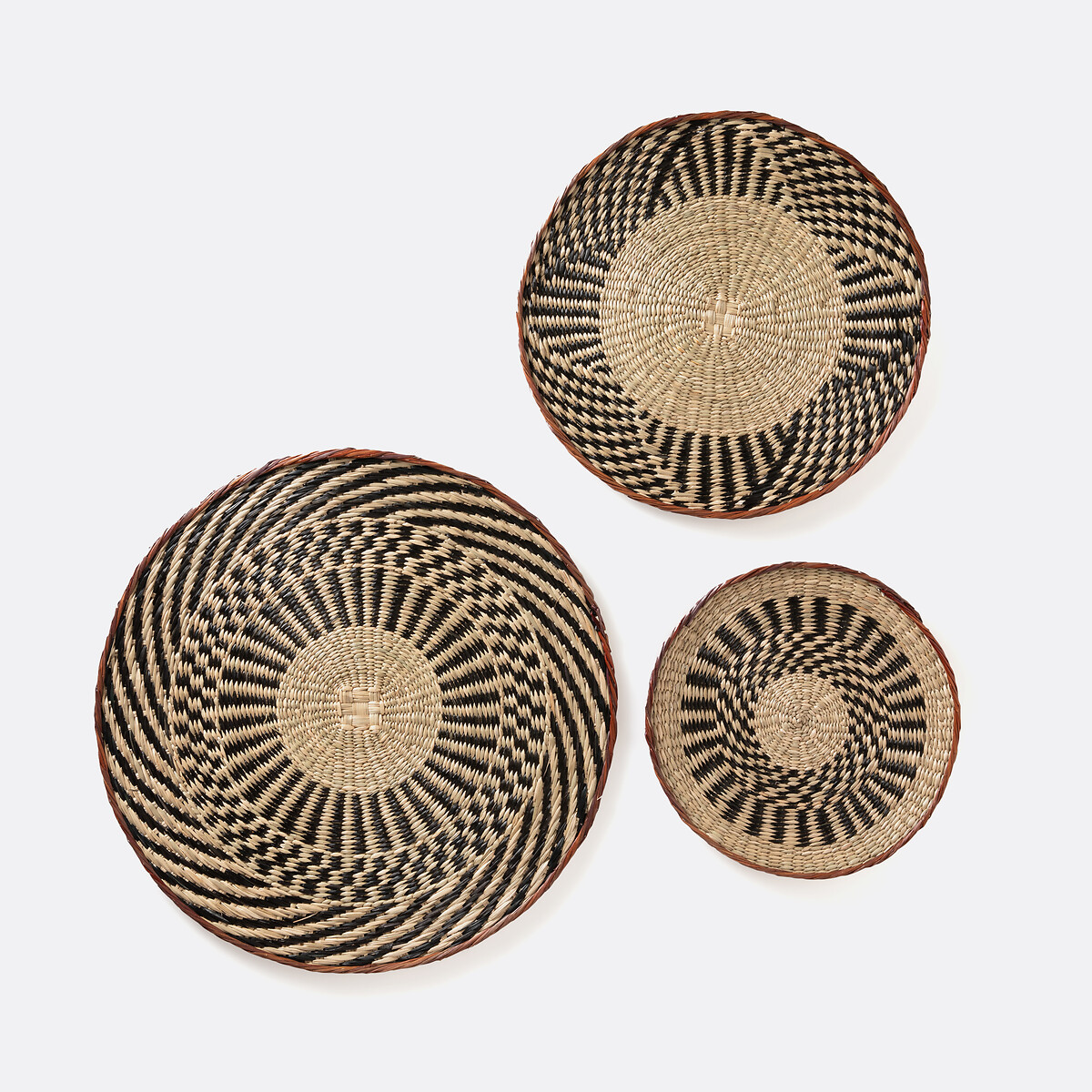 3er-Set Wandschmuck Jutlo bunt, LA REDOUTE INTERIEURS
