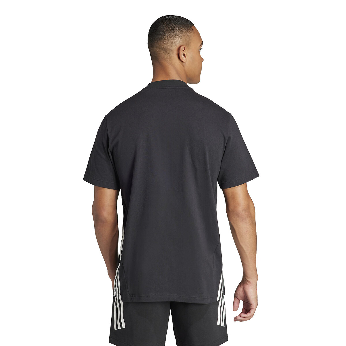 T-shirt manches courtes 3 bandes noir, ADIDAS SPORTSWEAR