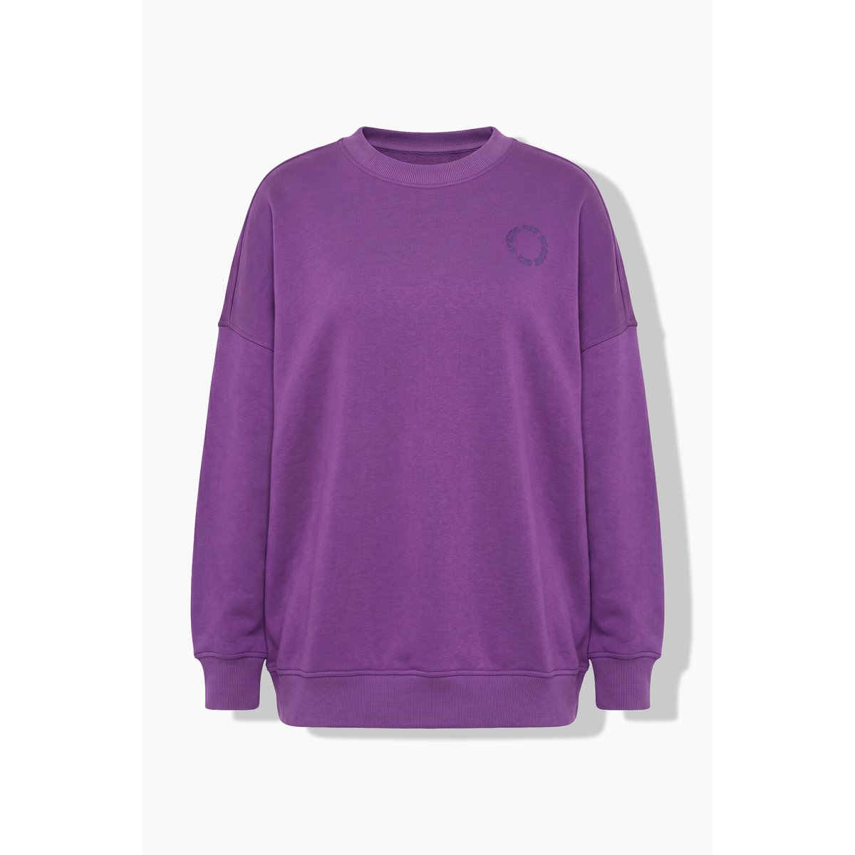 Sweat-shirt oversize, imprimé au dos aubergine, STUDIO UNTOLD