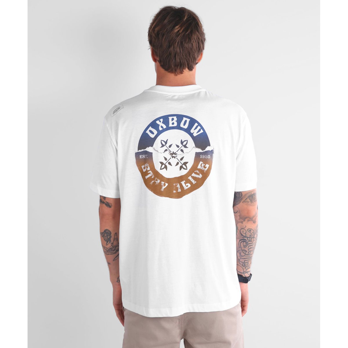 Tee-shirt manches courtes TORN blanc, OXBOW
