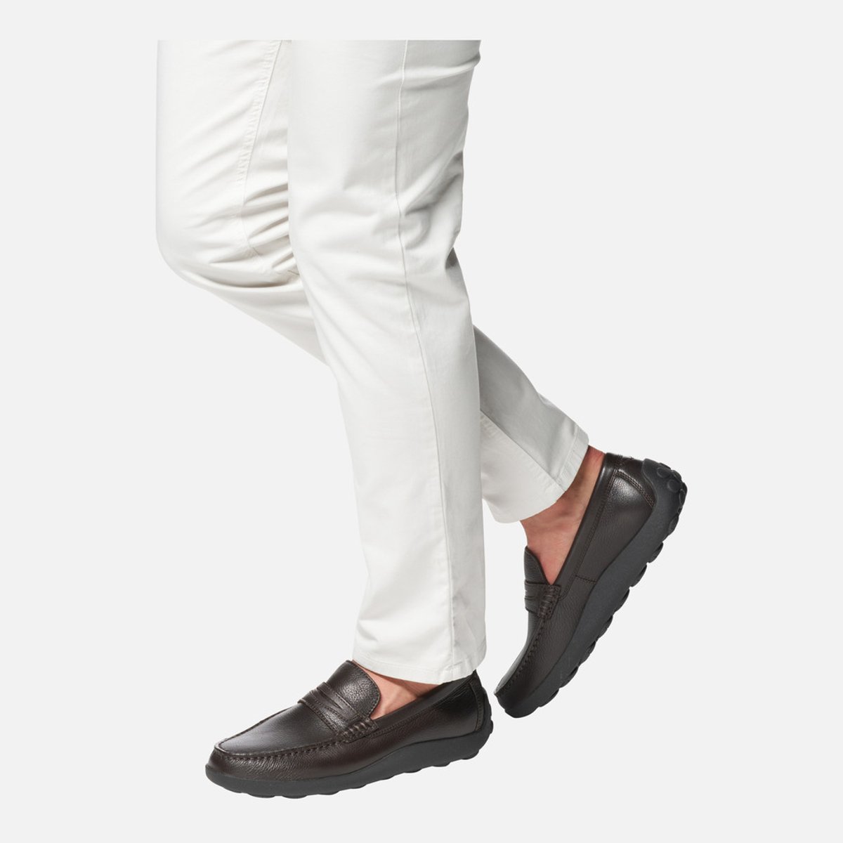 Mocassins U SPHERICA EC14 brun foncé, GEOX