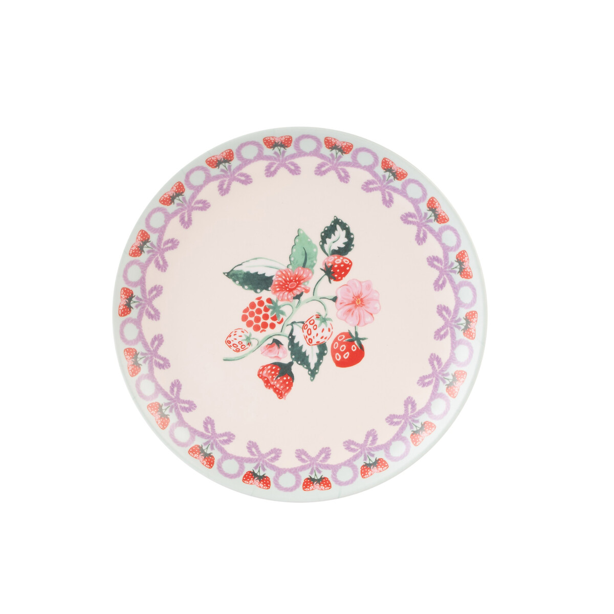 Set of 4 Raspberry Melamine Side Plates pink, CATH KIDSTON