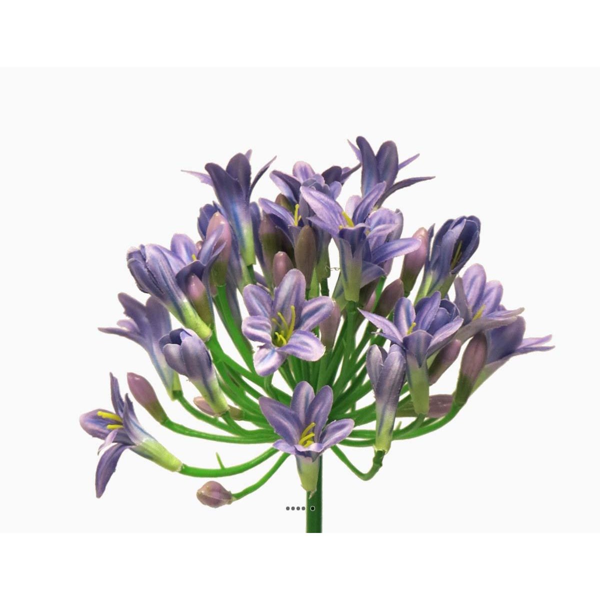 Agapanthe factice en tige H75cm grande tête mauve violet, ARTIFICIELLES