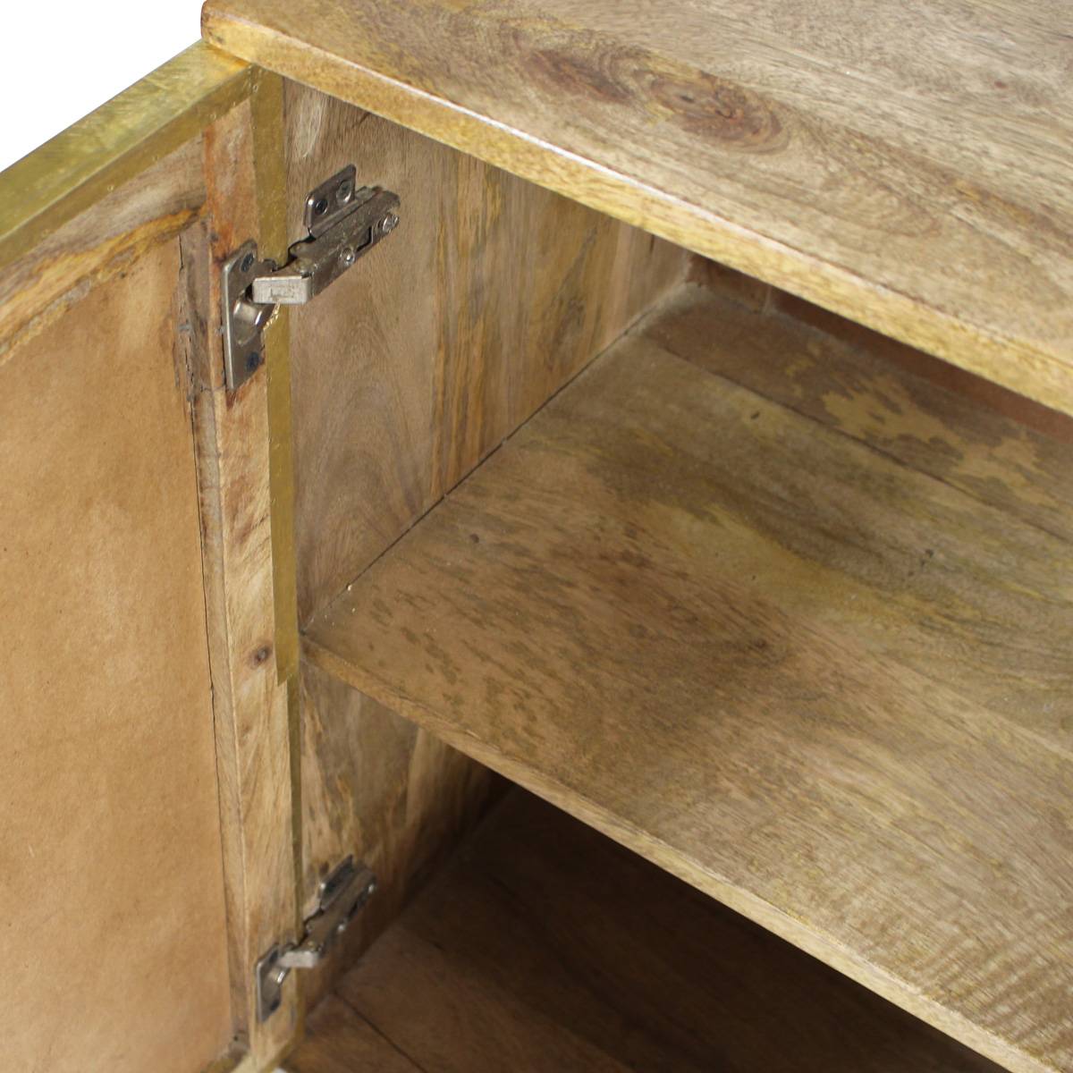 Buffet en bois de manguier GISÈLE jaune, MADE IN MEUBLES