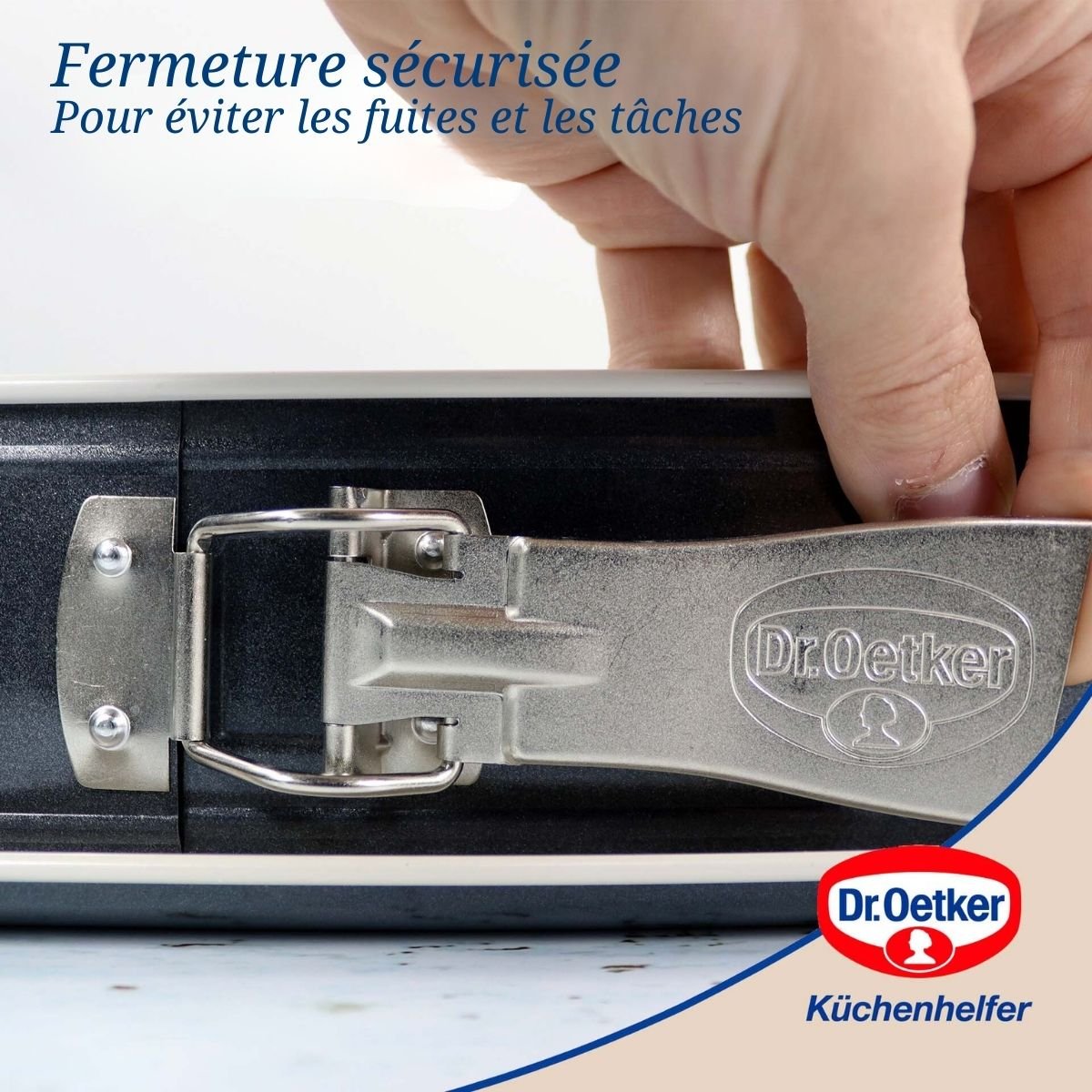 Ensemble de 2 Moules à charnière rectangulaire BACK-TREND blanc, DR OETKER