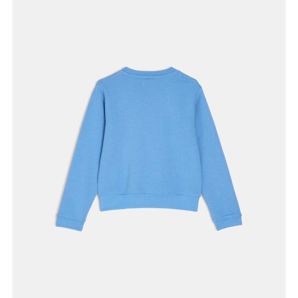 Sweat legeve motif floral en coton bio mélangé bleu moyen, CADET ROUSSELLE