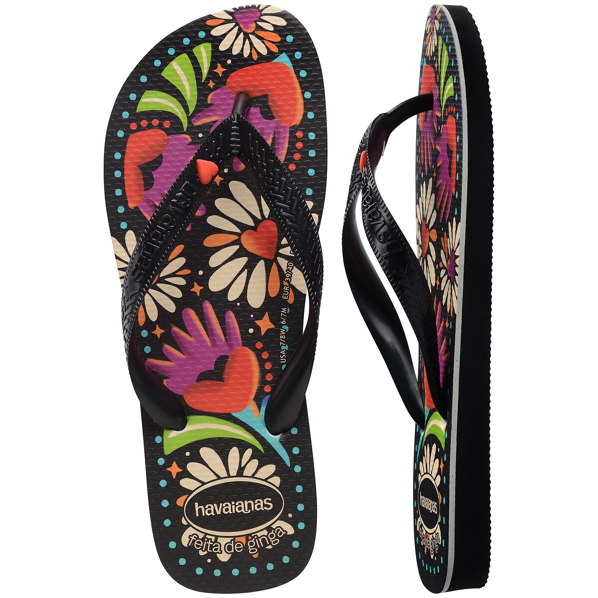 Tongs HAV TOP BEGONIA noir, HAVAIANAS