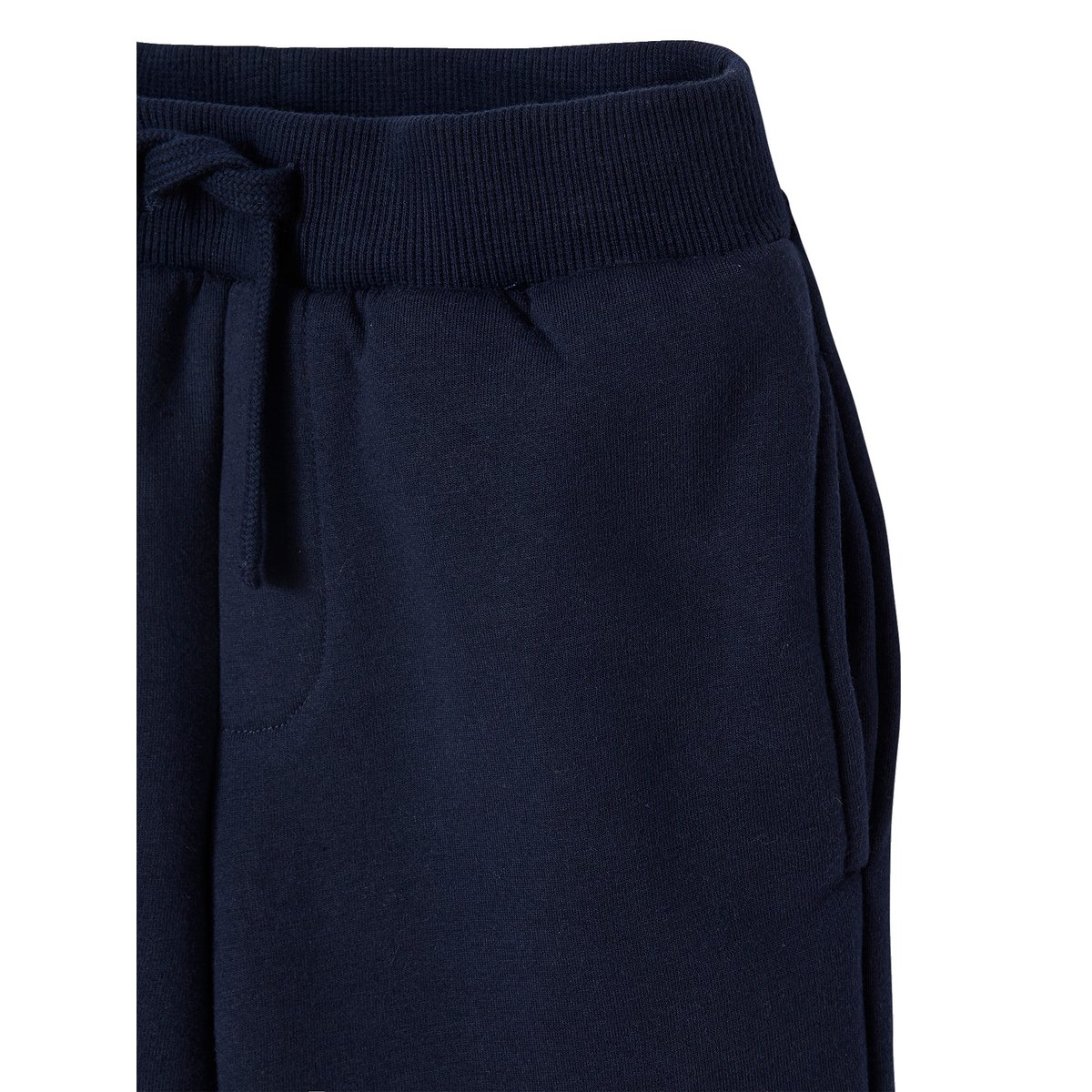 Pantalon jogging en molleton doublé sherpa marine, VERTBAUDET