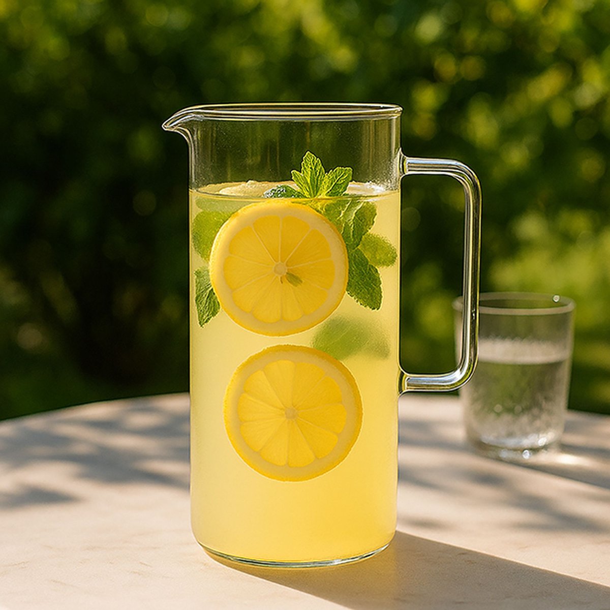 Pichet en verre avec anse 1L transparent, NOVASTYL