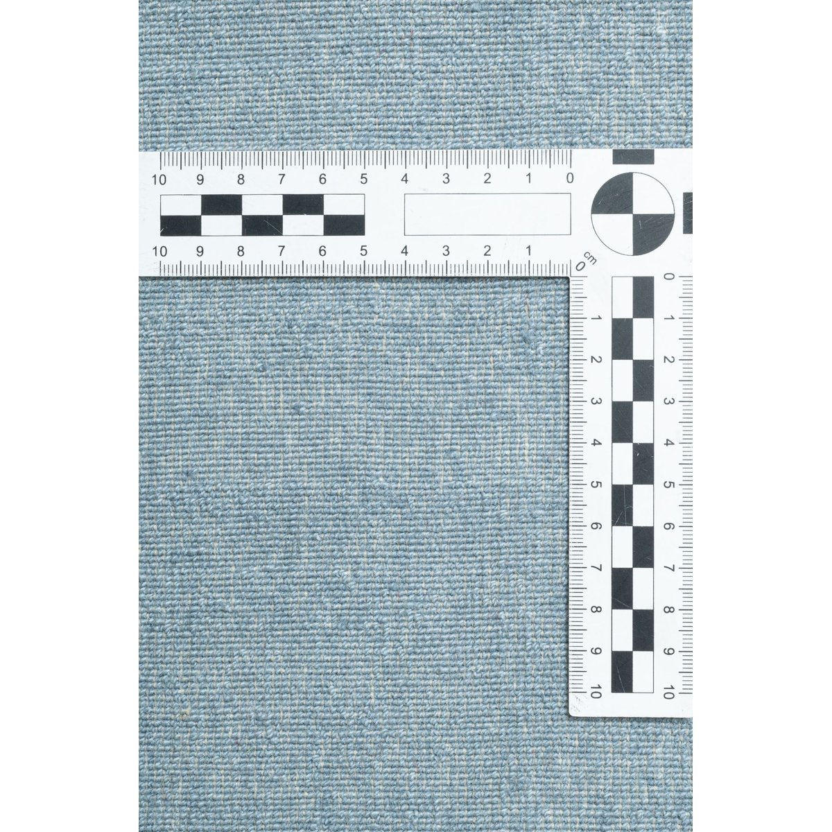 Tapis tufté Taimur à motif géométrique, laine bleu, THEKO