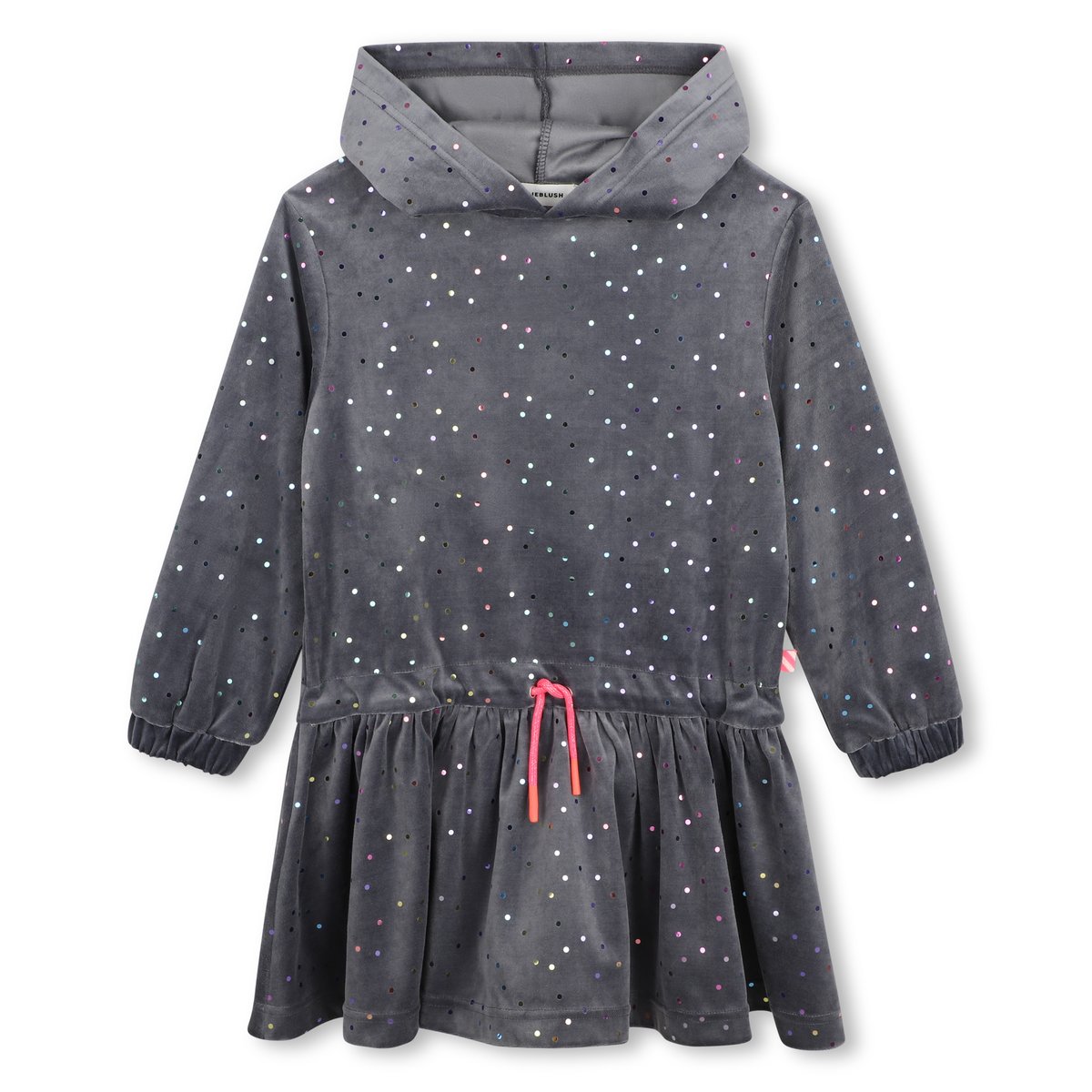 Robe en velours asphalte, BILLIEBLUSH