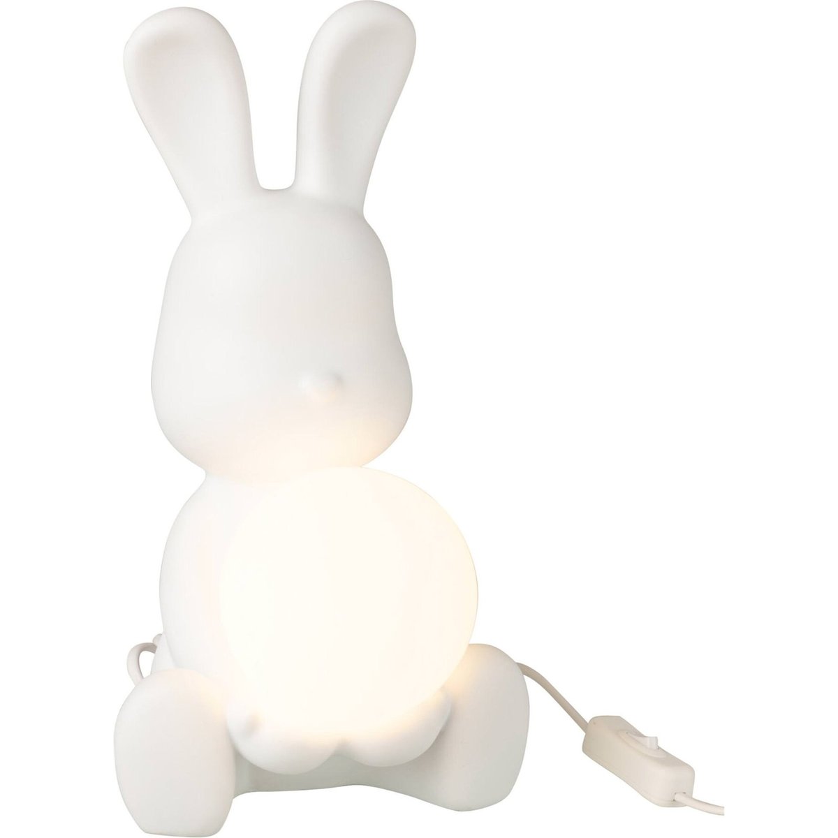 Lampe de table lapin en résine blanc, RECOLLECTION