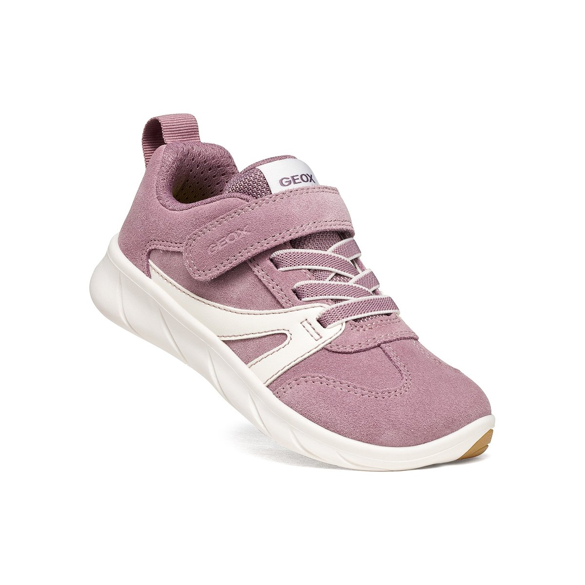 Baskets J FOOT-RUN vieux rose/blanc, GEOX