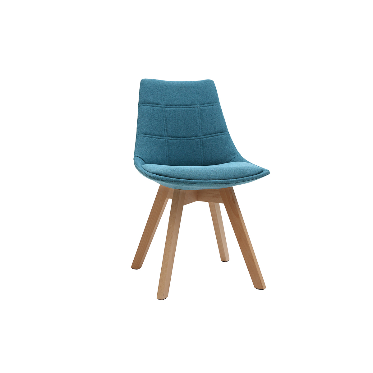 Chaises scandinaves (lot de 2) MATILDE bleu canard, MILIBOO