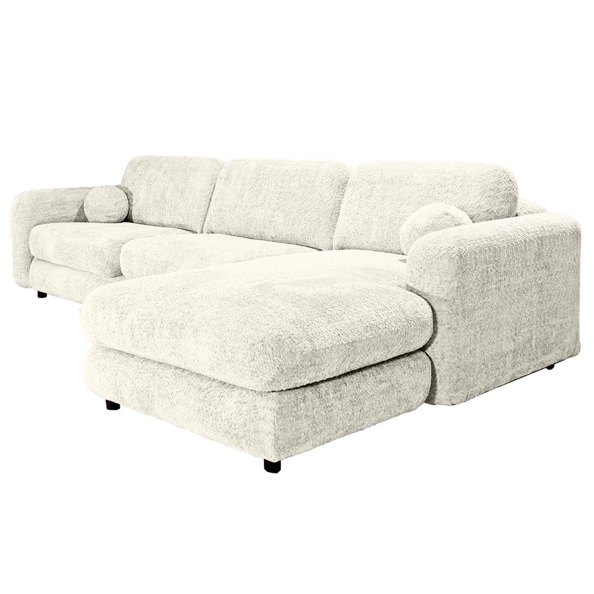 Canapé d'Angle droit 4 places - RACHEL beige, BEST MOBILIER