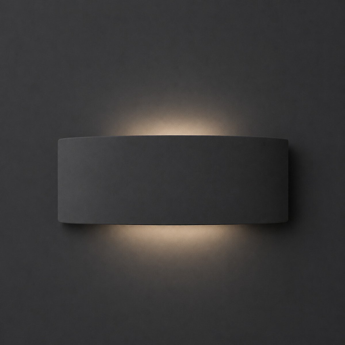 Vida Curved Flush Wall Light navy blue, SO'HOME