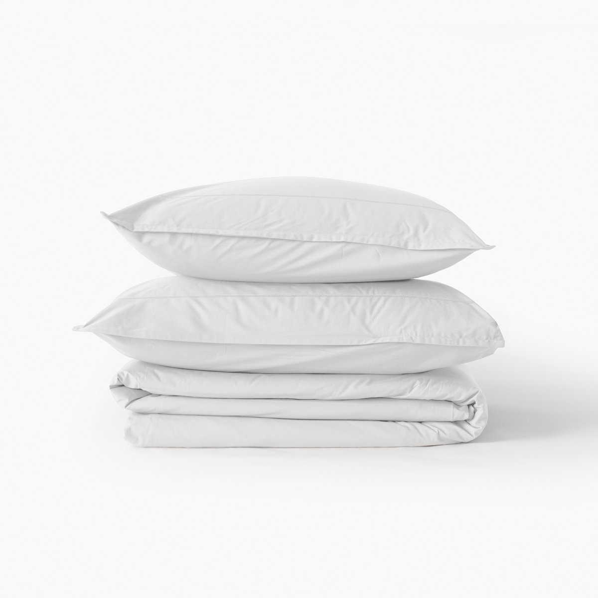 Taie d'oreiller rectangulaire coton NÉO blanc, CARRE BLANC