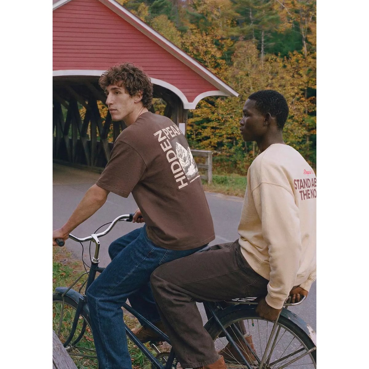 T-shirt 100 % coton imprimé marron, MANGO TEEN