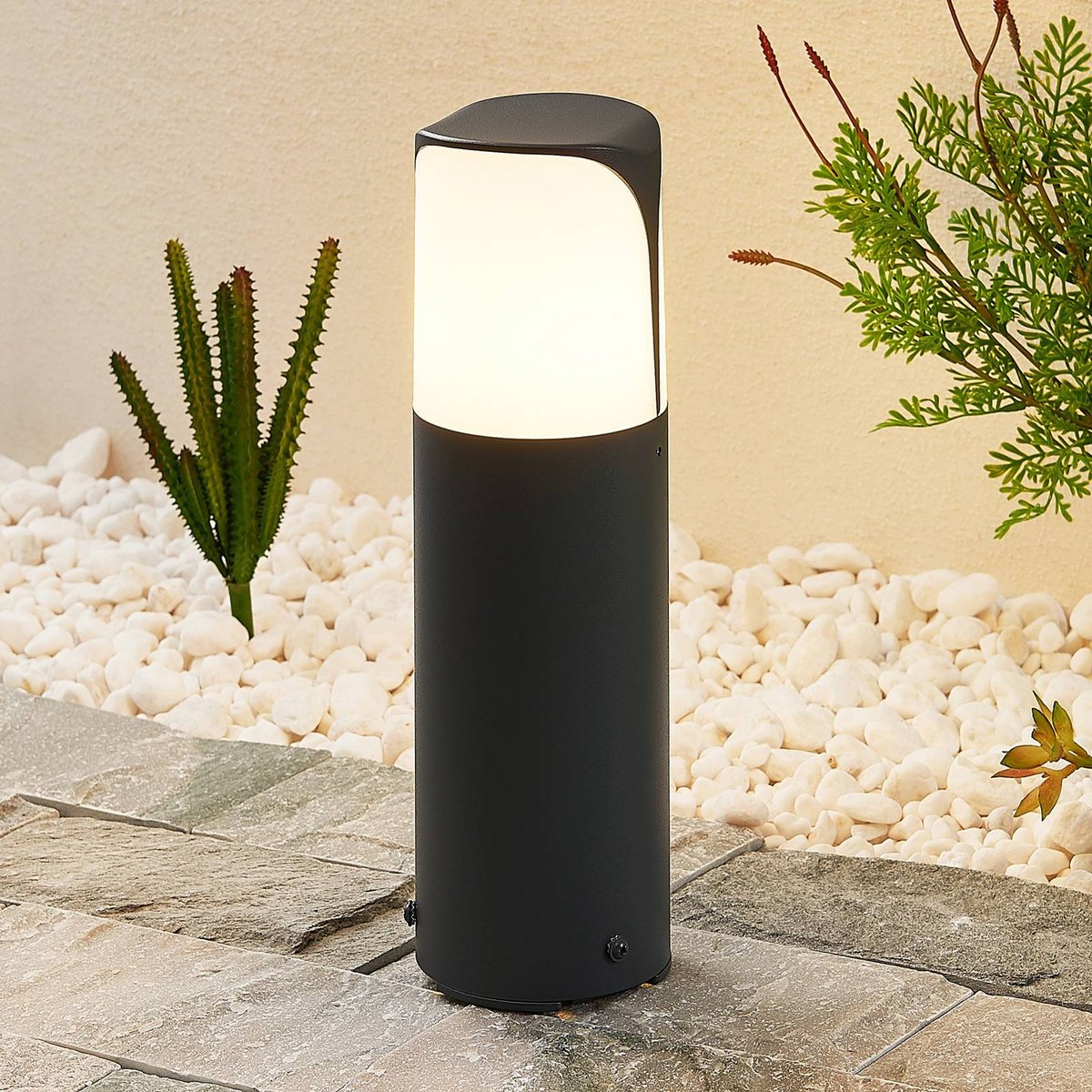 Luminaire extérieur en aluminium moderne anthracite, blanc, LUCANDE