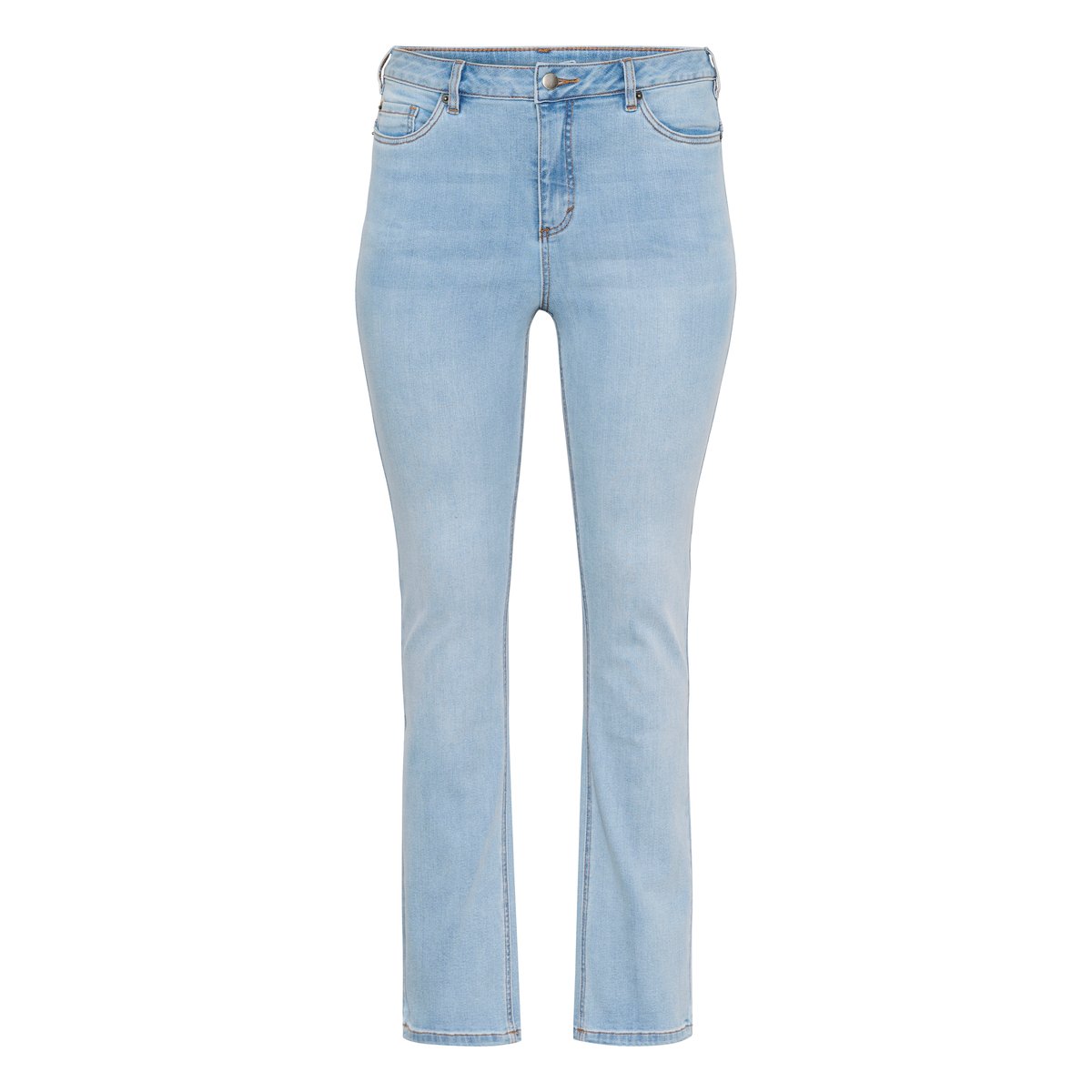 Jeans bleu light blue washed denim, KAFFE CURVE