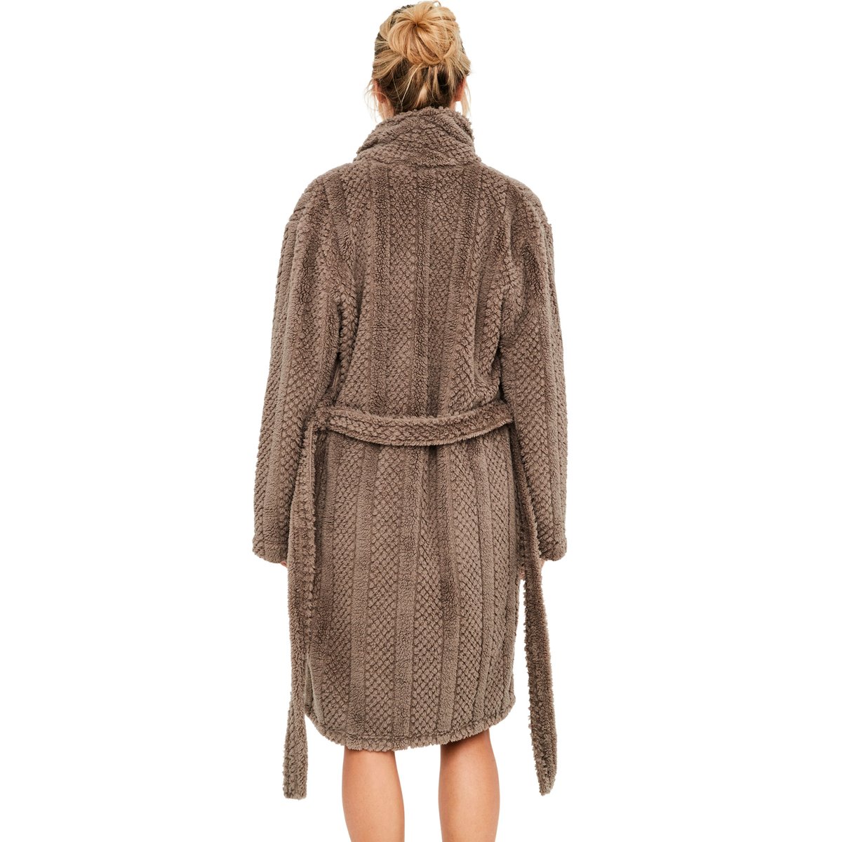 Robe de chambre col châle PC2 marron, SELMARK