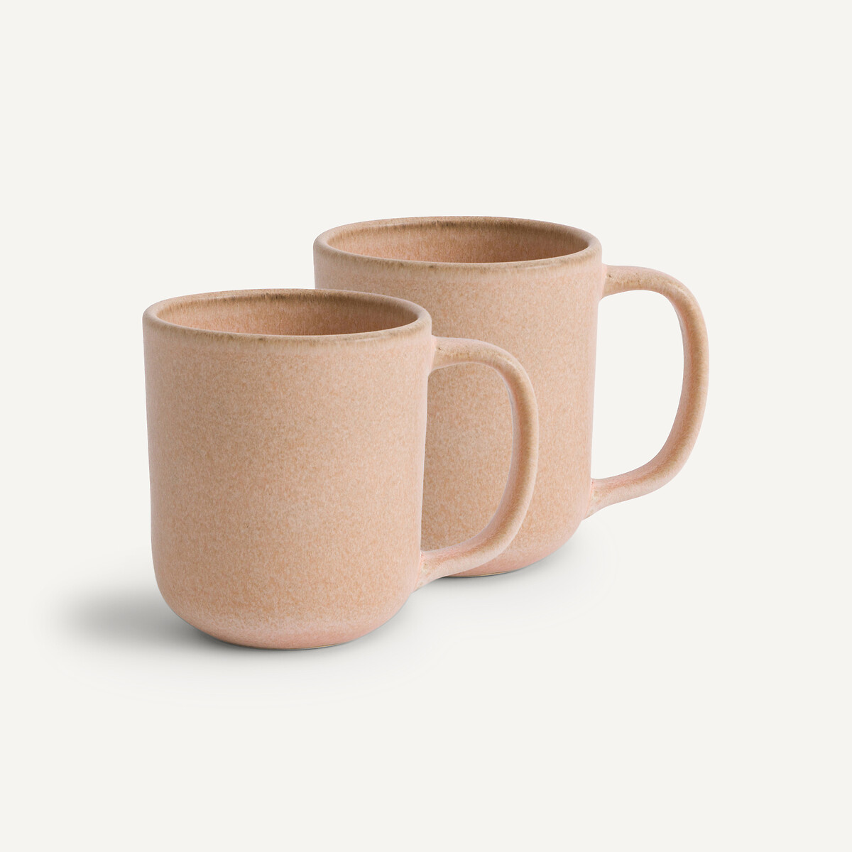 Lot de 2 mugs en grès émaillé, Gandra rose des sables, AM.PM