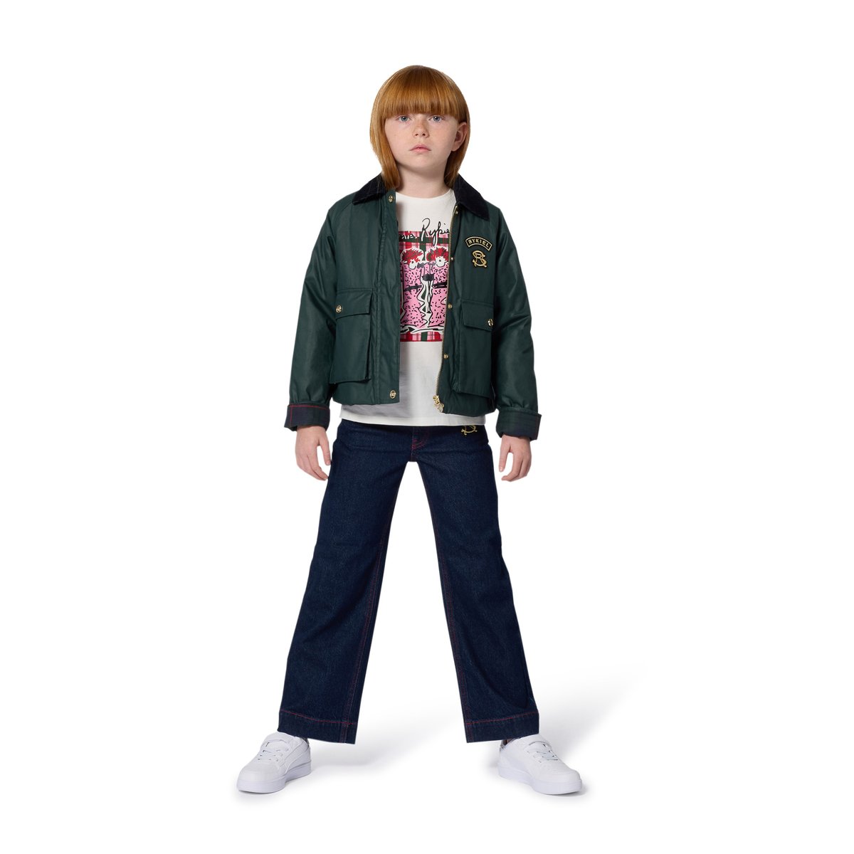 Tee shirt à manches courtes offwhite, SONIA RYKIEL ENFANT