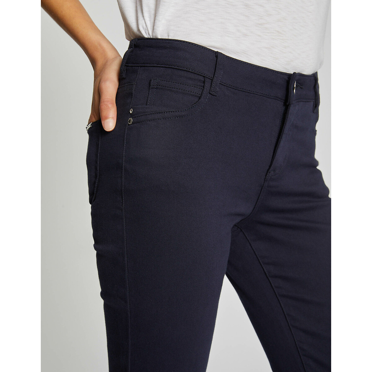 Pantalon skinny  marine, MORGAN