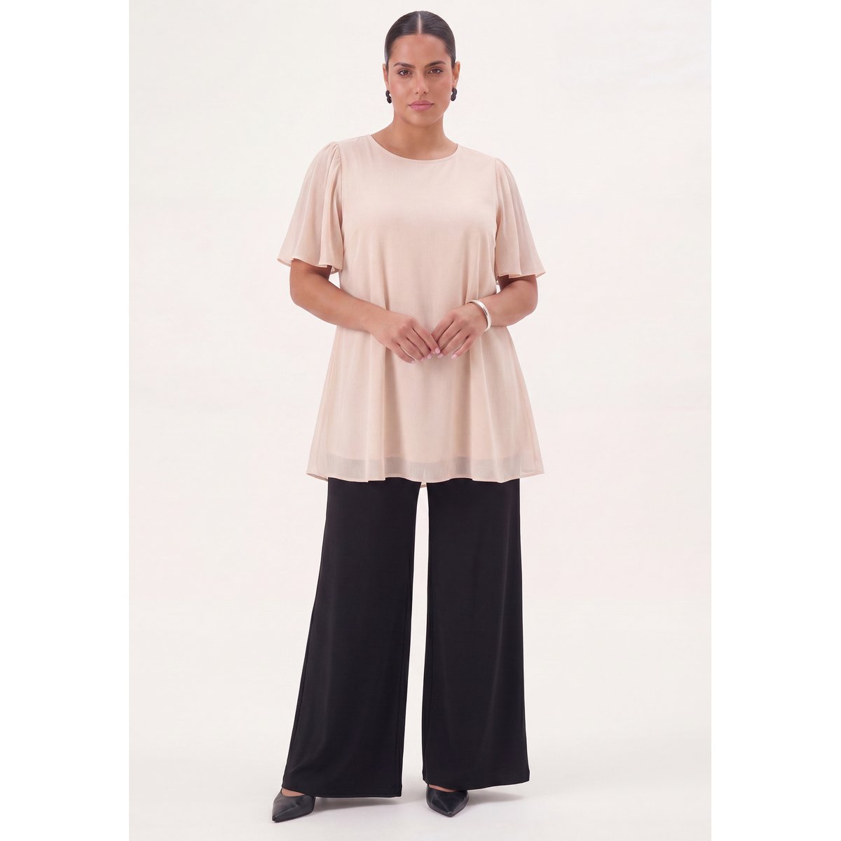 Tunique avec manches longues rose, YOEK