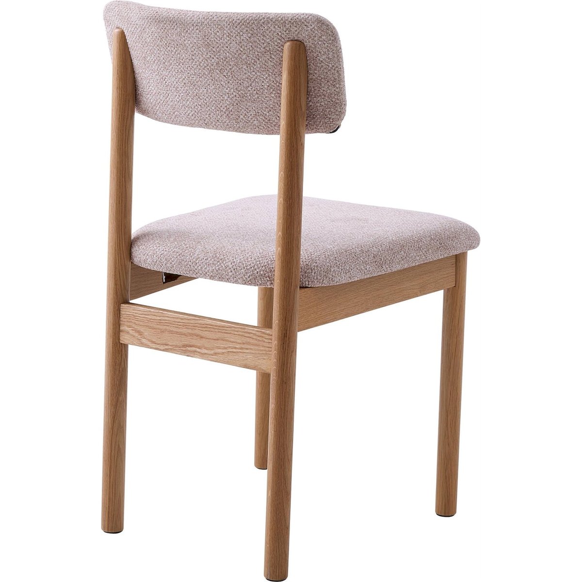 Chaise de salle à manger en bois bouclette beige bouclette et chêne naturel, RECOLLECTION