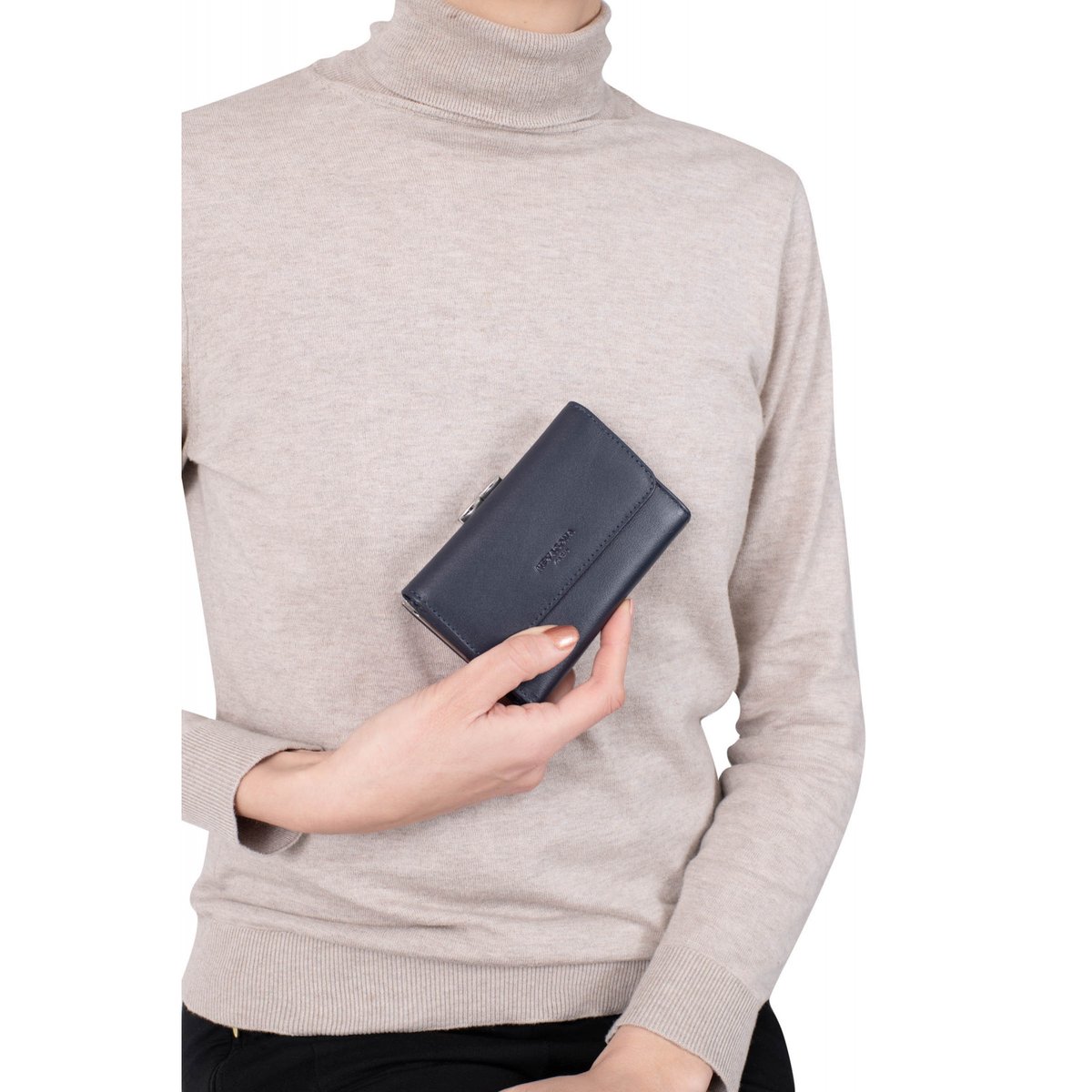Portefeuille  SOFT noir, HEXAGONA
