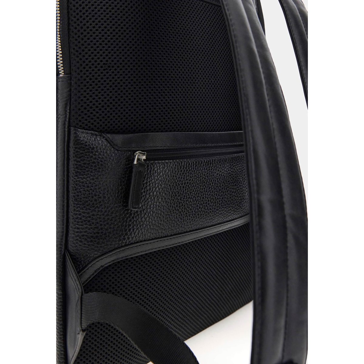 Sac À Dos Monaco En Cuir Véritable noir, GUESS