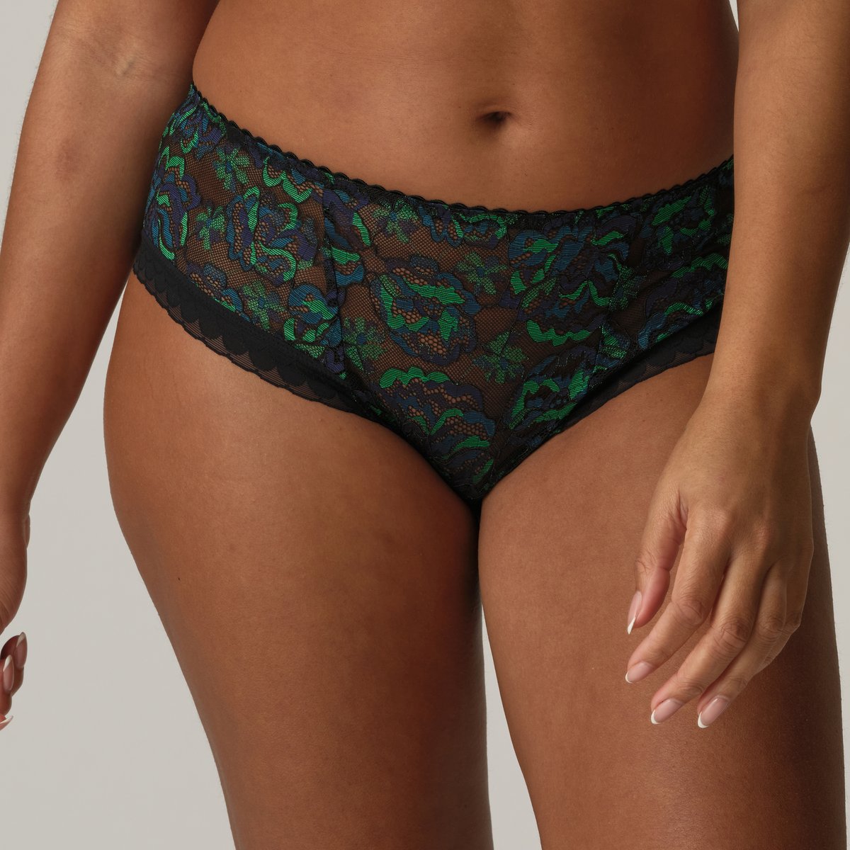 String luxueux SAN ANGEL multicolor - peacock feather, PRIMADONNA