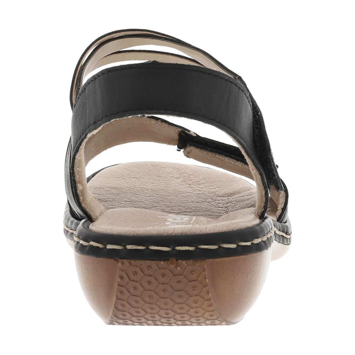 Sandales Cuir Lugano noir, RIEKER
